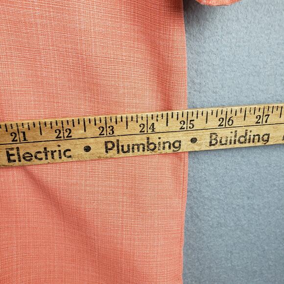 Jamaica Jaxx Size XL Orange Silk Aloha Shirt Orange Island Style Hawaiian Beach - Picture 6 of 13